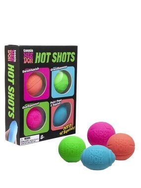 NeeDoh Teenie Hot Shots 4 -Pack